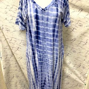 Tie die Long Soft & Comfy Maxi Dress